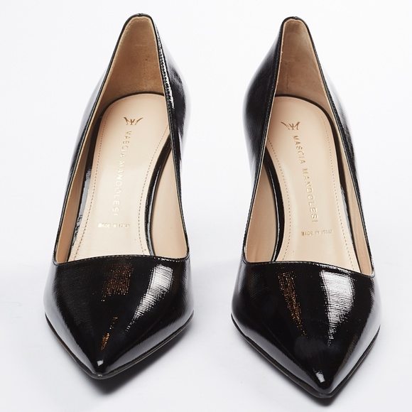 ❌ NWT Mascia Mandolesi Saffiano Leather Stiletto - Picture 6 of 7